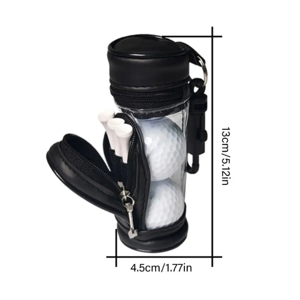 حزمة خصر كرة جولف محمولة مقاومة للماء يمكن أن تحمل 3 كرات حقيبة تخزين كرة الجولف مادة البولي يوريثان مع مشبك حزام خصر دوار