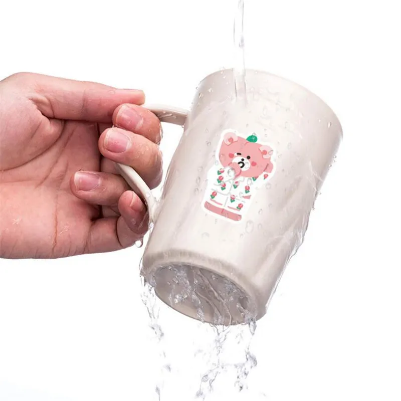 ملصقات جرافيتي على شكل دب كرتوني ، كمبيوتر محمول ، حقيبة ، خوذة ، كوب ماء ، هاتف محمول للثلاجة ، ديكور لطيف ، 50 * #4