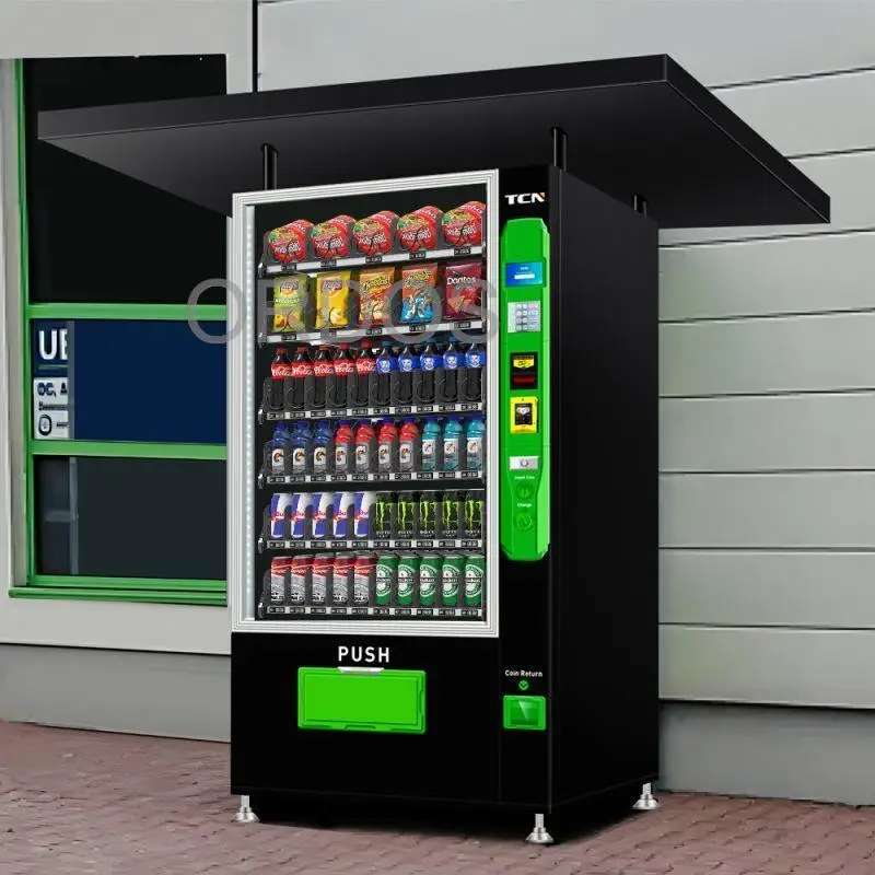 Customized Vending Machine Selling Product Waterproof Vending Machine Outdoor Top Roof Cost Extra