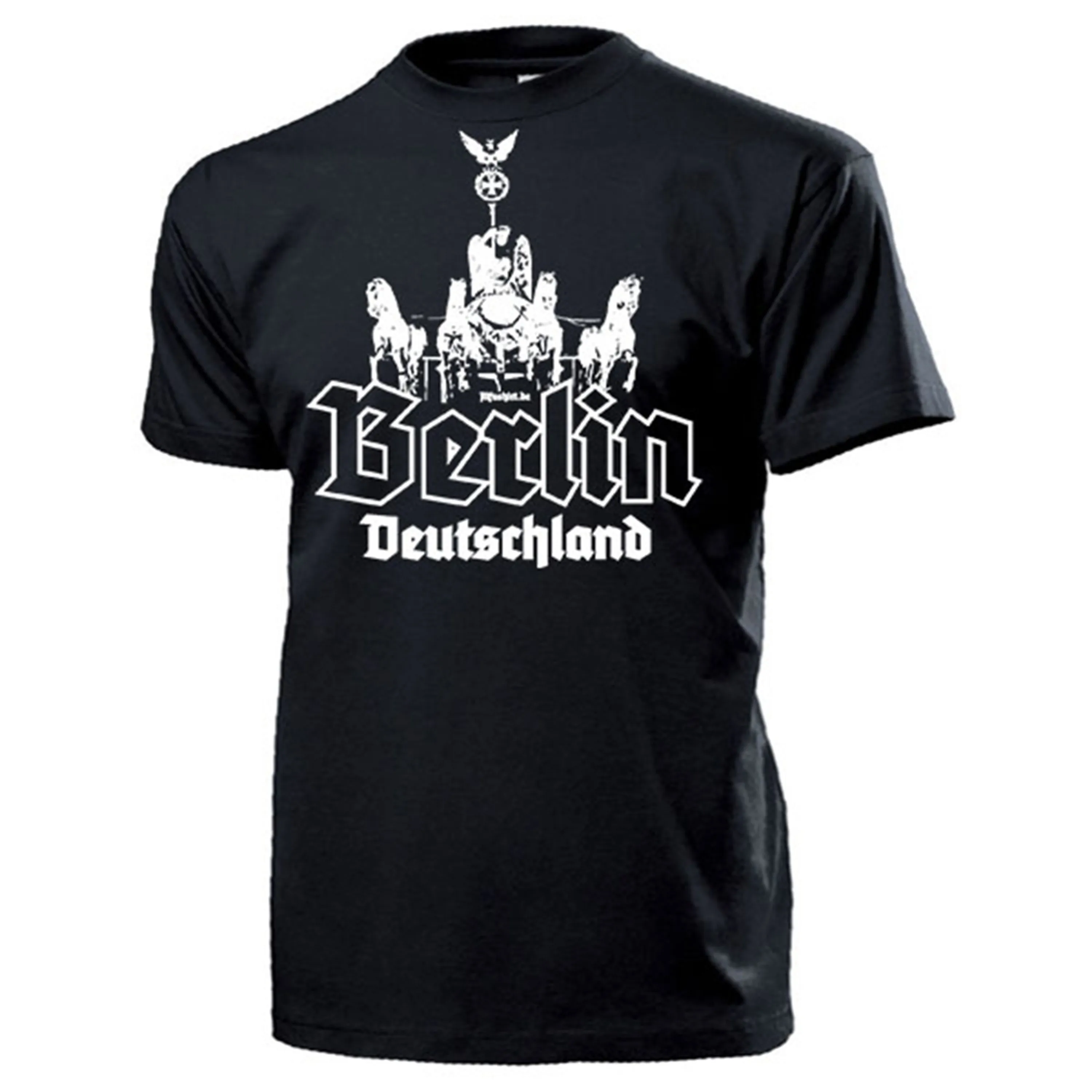 Berlin Deutschland Capital Germany Brandenburg Quadriga T Shirt. Short Sleeve 100% Cotton Casual T-shirts Loose Top Size S-3XL