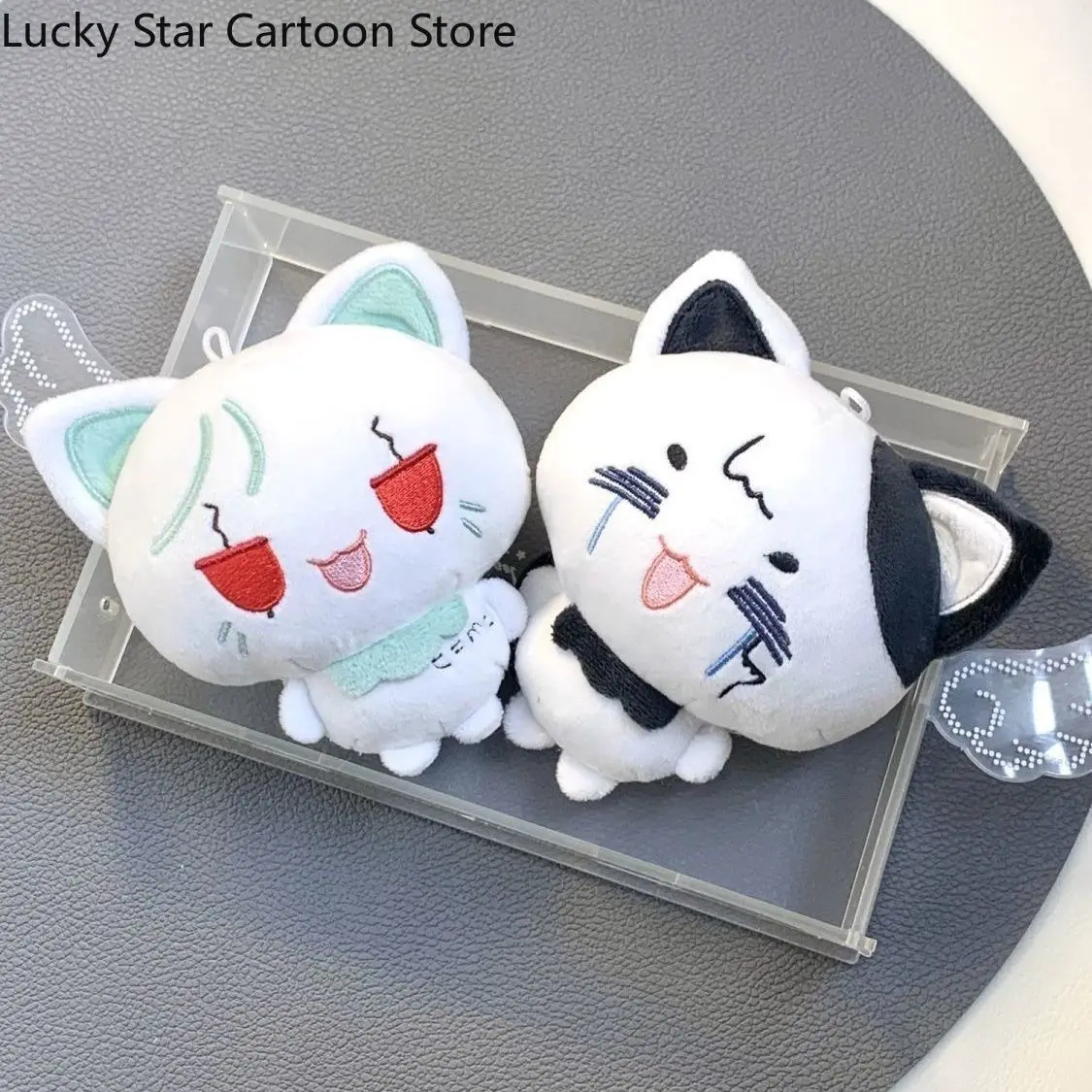 Nuevo juego de 10CM Dr.STONE Senku Ishigami Kawaii Anime dibujos animados lindo Maumet títere juguete colgante llavero mascota regalos de navidad