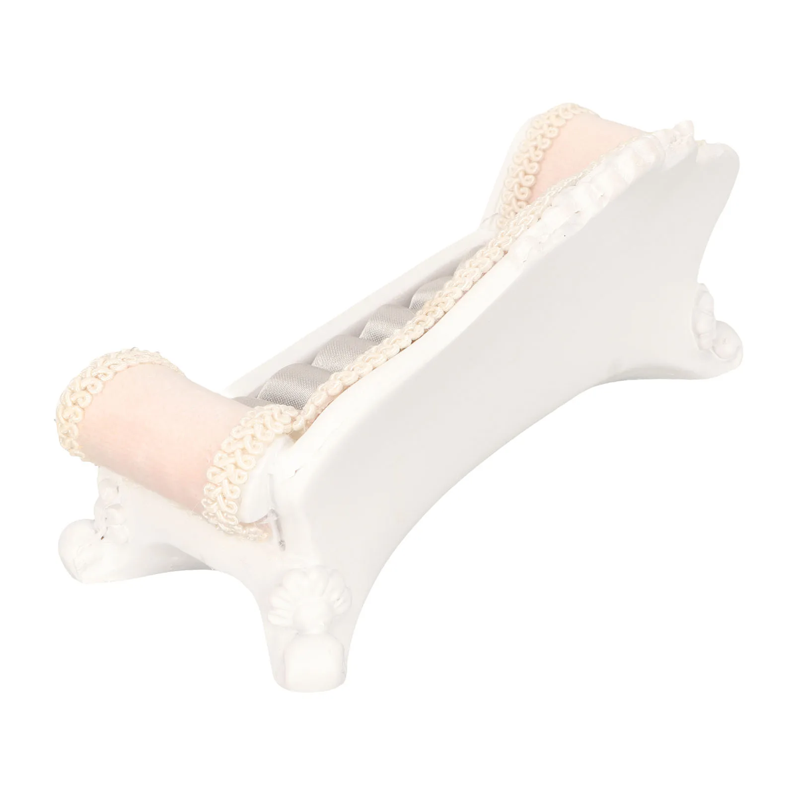 حامل مجوهرات على شكل أريكة، حامل عرض من الراتنج، حامل خاتم رواية لحفلات الزفاف وعيد الحب وعيد الأم باللون الوردي #5