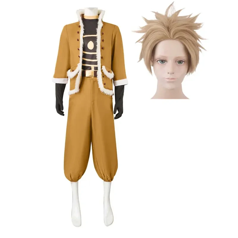

Men Role Play Carnival Hero Clothing Set Academy Hawks Cosplay Costume Or Brown Wig fg8'.