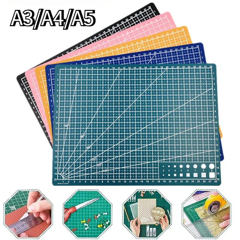 

Durable A3/A4/A5 Multifunction Cutting Mat Diy Handicraft Art Engraving Board Paper Carving Pad High Toughness for Sewing Craft