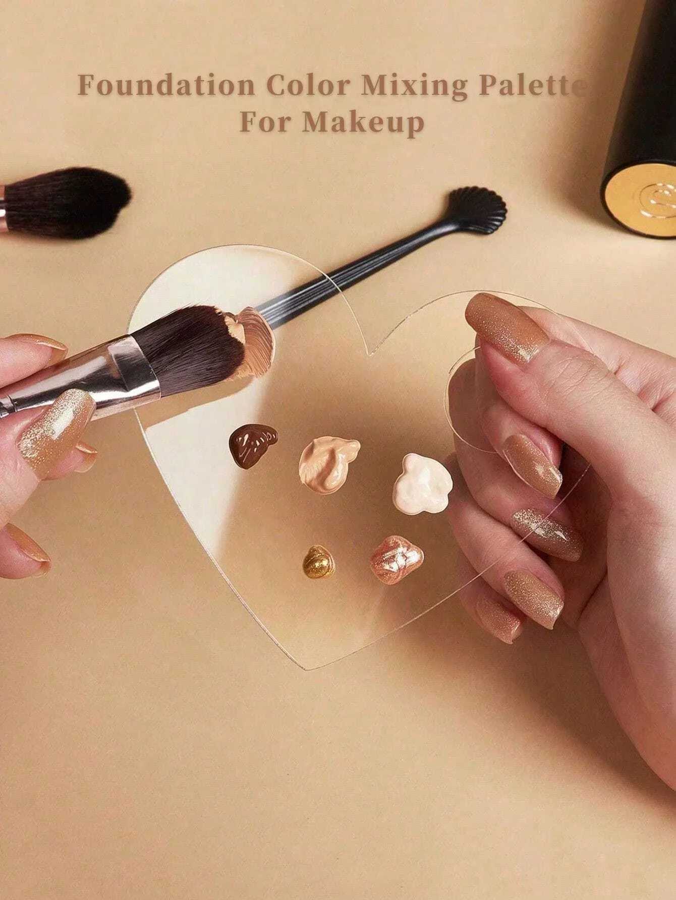 Acrylic Makeup Palette Spatula Liquid Foundation Eye Shadow Mixing Cream Pigments Nail Art Manual Cosmetic Beauty Tools