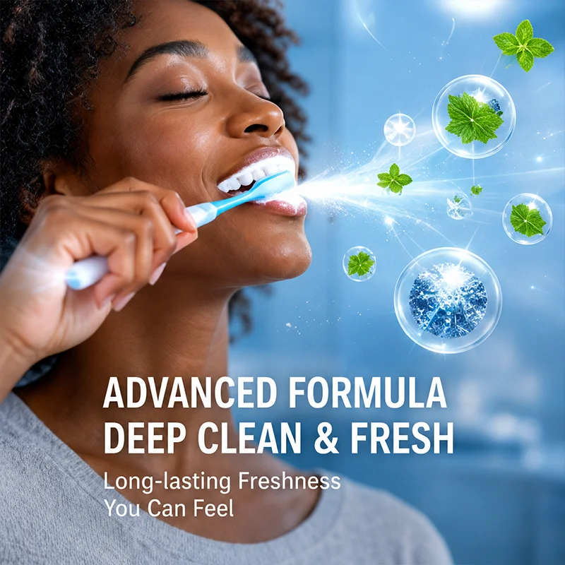 YUITIKUE 3.53oz Anti-Caries Toothpaste Cool Mint Refreshing Strengthen Dental Barrier Maintain Gum Health Daily Oral Care Paste