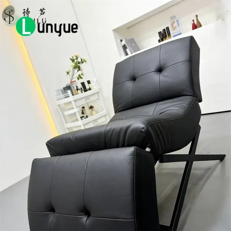 S Shaped PU Leather Beauty Bed Adjustable Height Modern Design For Hotel Use High End Facial Massage Table
