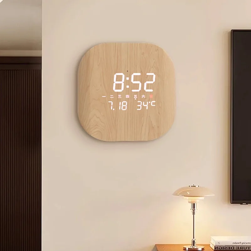 

Design Digital Clock Wall Modern Living Room Luxury Interior Bedrooms Bathroom Creative Wall Clocks Horloge Room Decorations