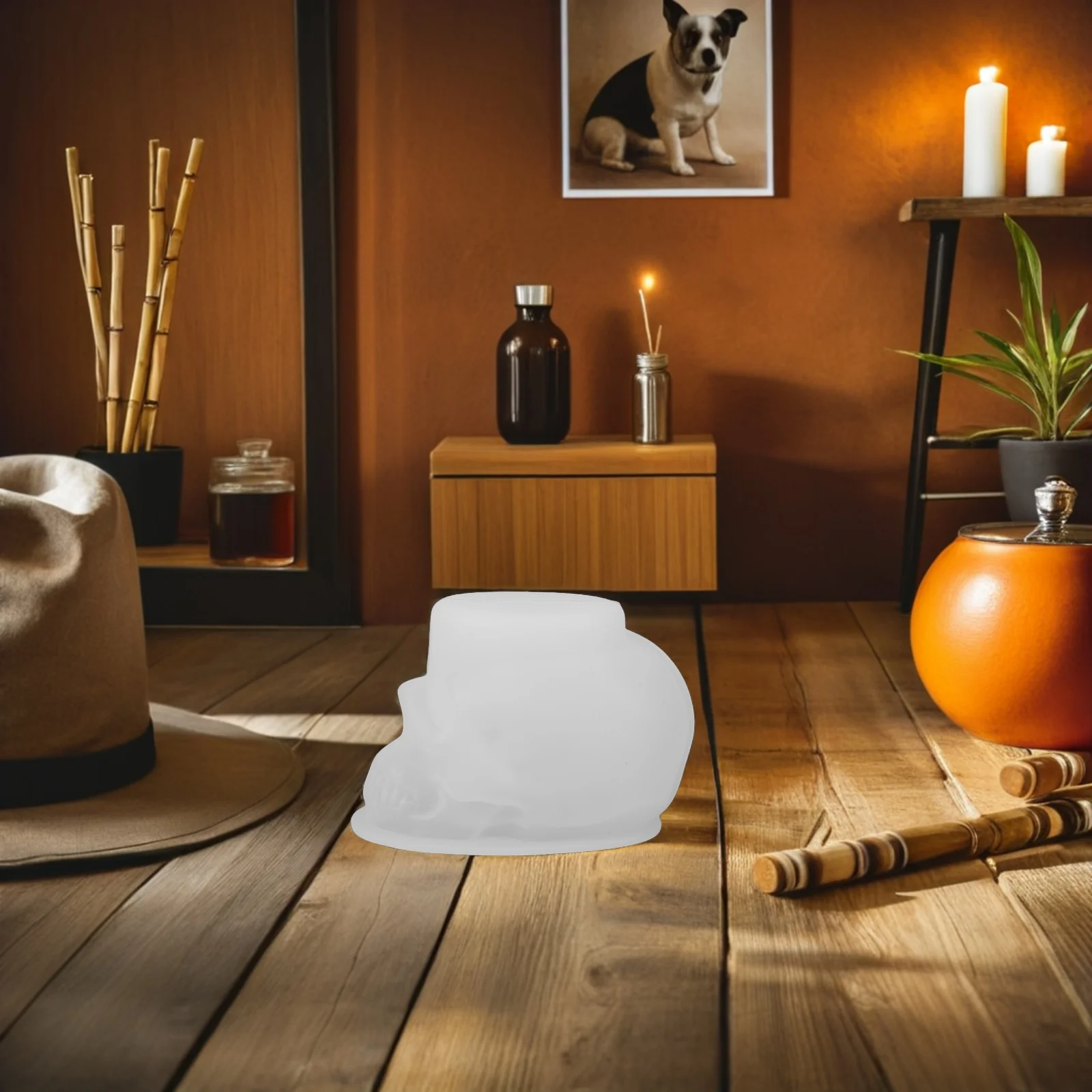 

2Pcs Halloween 3D Skull Silicone Mold Resin Wax Soap Epoxy Casting DIY Craft Projects Realistic Detail Skull Molds