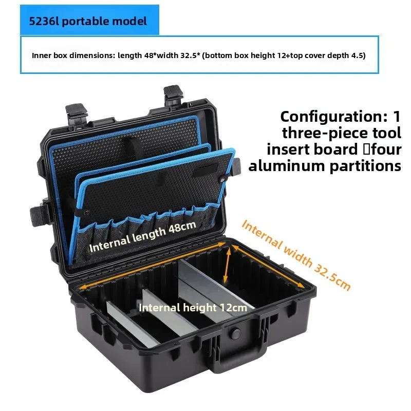 2025 مقاوم للماء المضادة للتصادم التعادل قضيب الأدوات الأجهزة رحلة عمل في الهواء الطلق سعة كبيرة متعددة الطبقات صندوق تخزين الأدوات 567 #5
