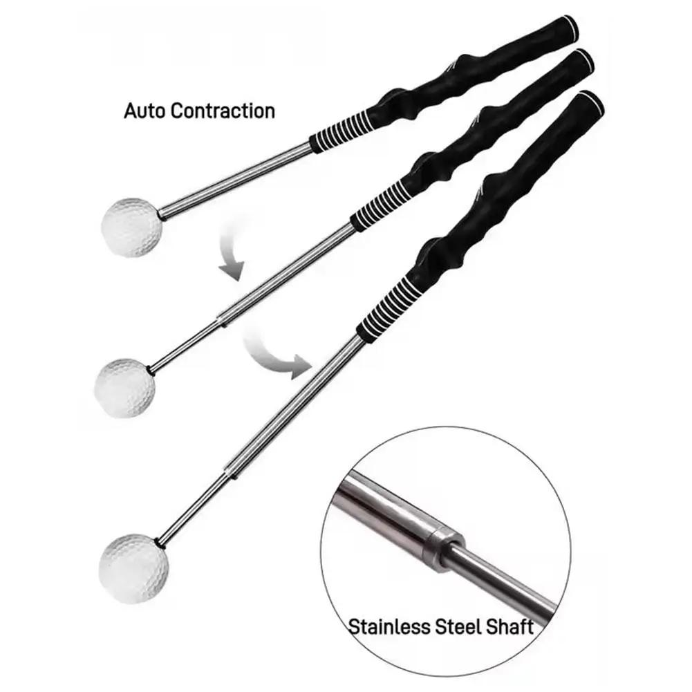 Palo de práctica de Swing de Golf telescópico, entrenamiento de Swing, maestro de práctica de Golf, Corrector de ayuda de postura F8X2, 1 Uds.