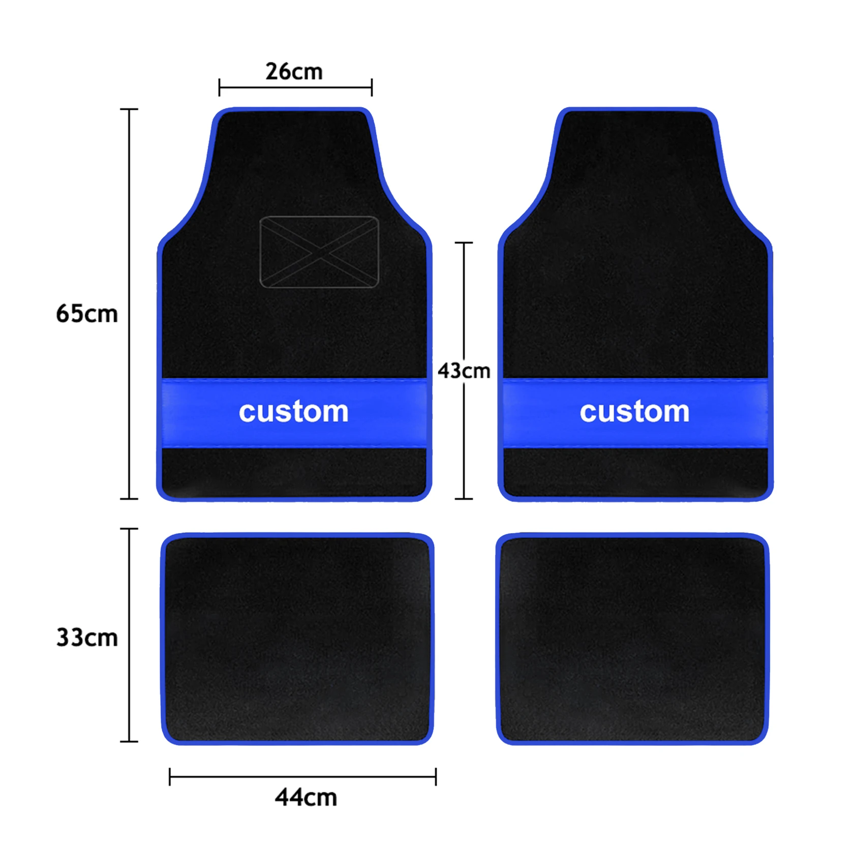 Custom Text  Car Floor Mats Universal Automotive Car Mat Full Set Of 4 Front And Rear Car Carpet  Auto Interior Accessories