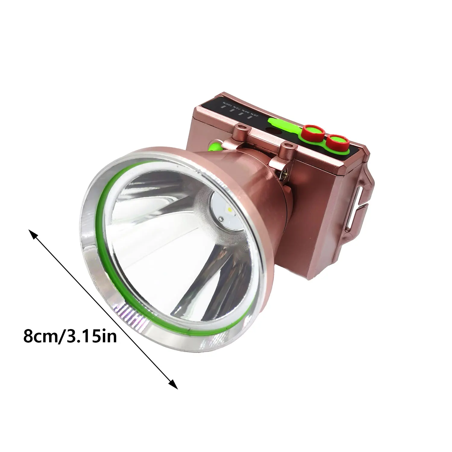 200W LED Rechargeable Headlamp 5000mAh Large Capacity Lithium Battery 200M Beam Distance 3 Light Modes Adjustable Head Flashligh