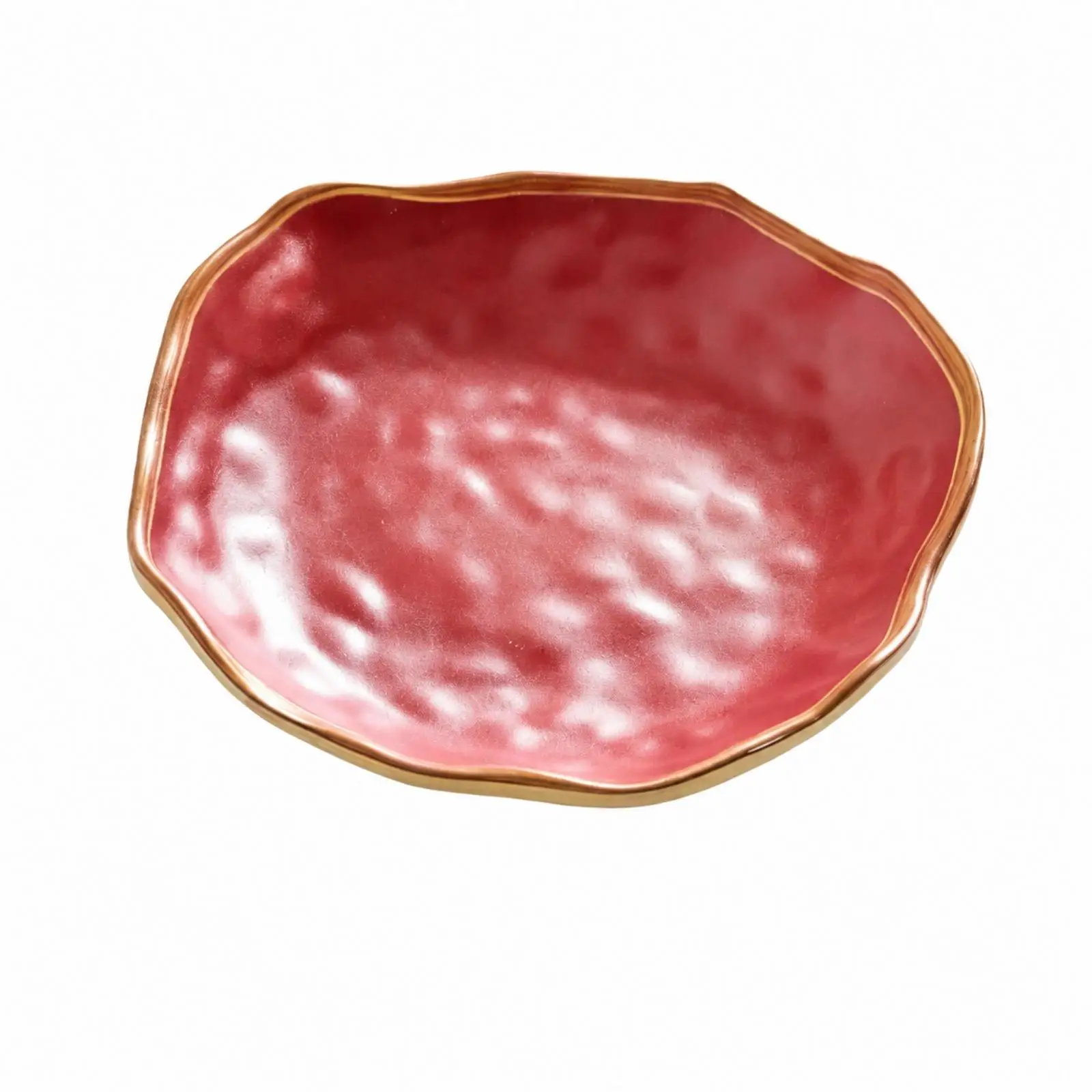Japanese-Style Snack Dish Textured Irregular Shallow Dish Compact for KTV Lounge
