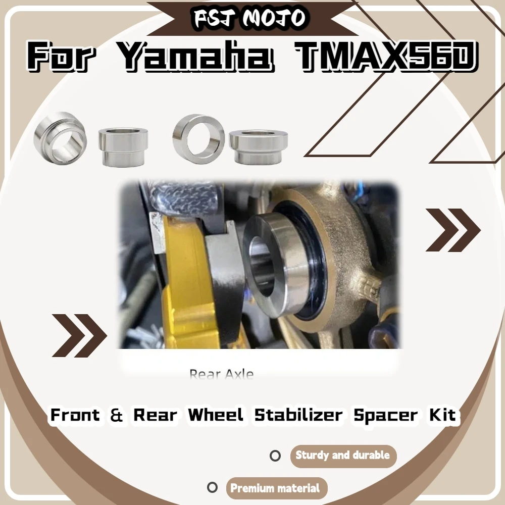 For Yamaha TMAX560 2017‑2023 Enlarged Contact Area Wheel Stabilizer Bushing Enhance Maneuverability Mod Accessories