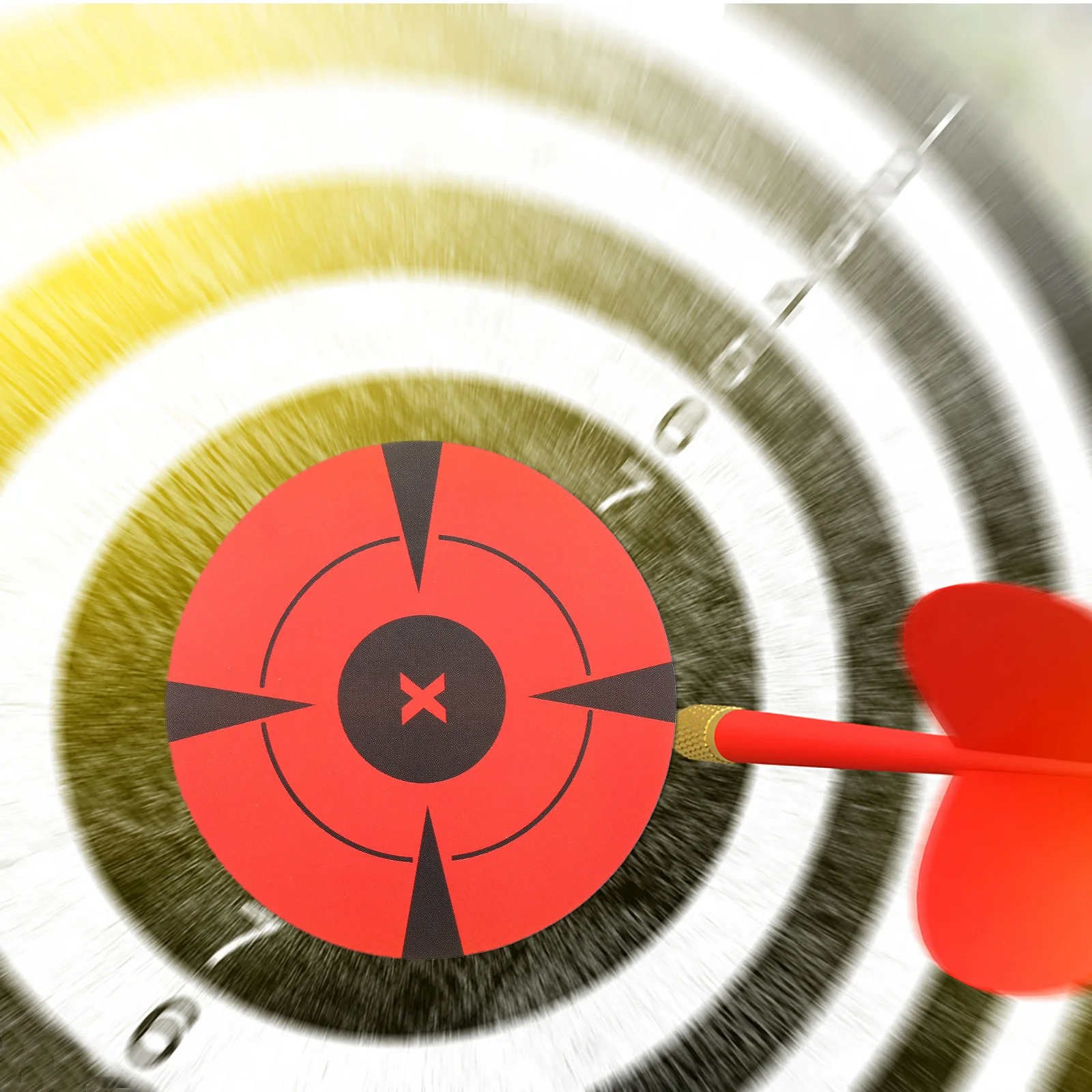 

1 Roll Self-Adhesive Target Stickers Fluorescent Splatter Labels For Shooting Practice Lightweight Circle Decals Outdoor Range