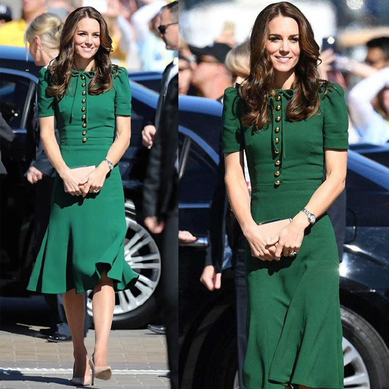 

Элегантное женское однотонное платье с коротким рукавом и бантом, женское платье русалки