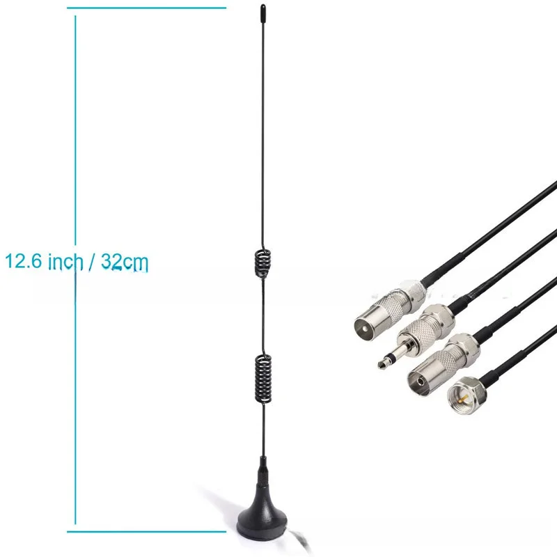 Duke AM/FM Suction Cup Antenna Magnetic Base FM Radio Antenna Indoor Digital High-definition Radio Antenna