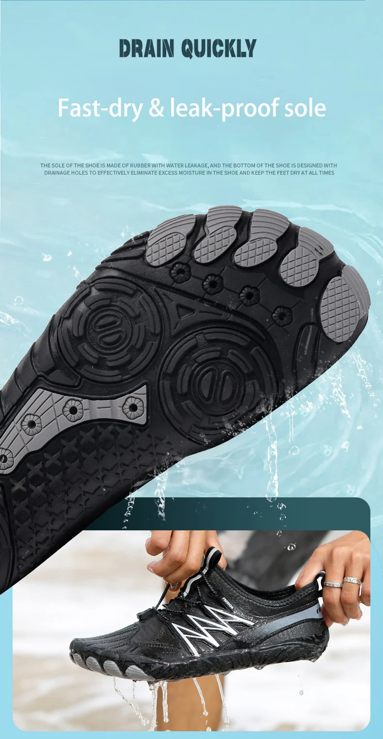 EOCENE Schnelltrocknende Schwimm-, Strand-, Wading-, Fitness-, Kajak-, Fahrrad-, Angel-, Sport-, Aqua-, Outdoor-Wasserschuhe, Freizeit-, Gym- und Surfschuhe – Detail 10