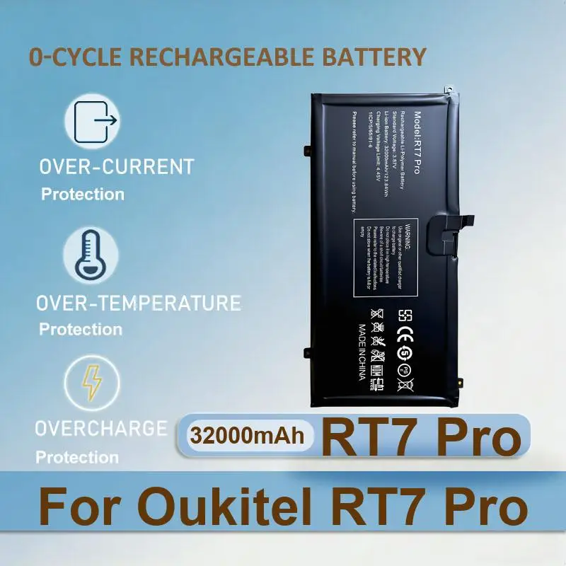 Battery For Oukitel RT7 Pro RT8 4G 11 inch Android 13