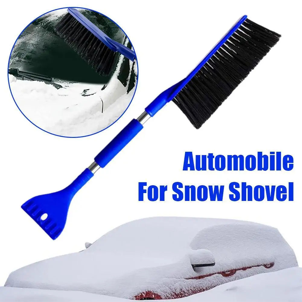 2 IN 1Car Snow Shovel Defrosting Snow Ice Removal Scraper Windshield Tool Accessories Winter Cleaning Y1R9