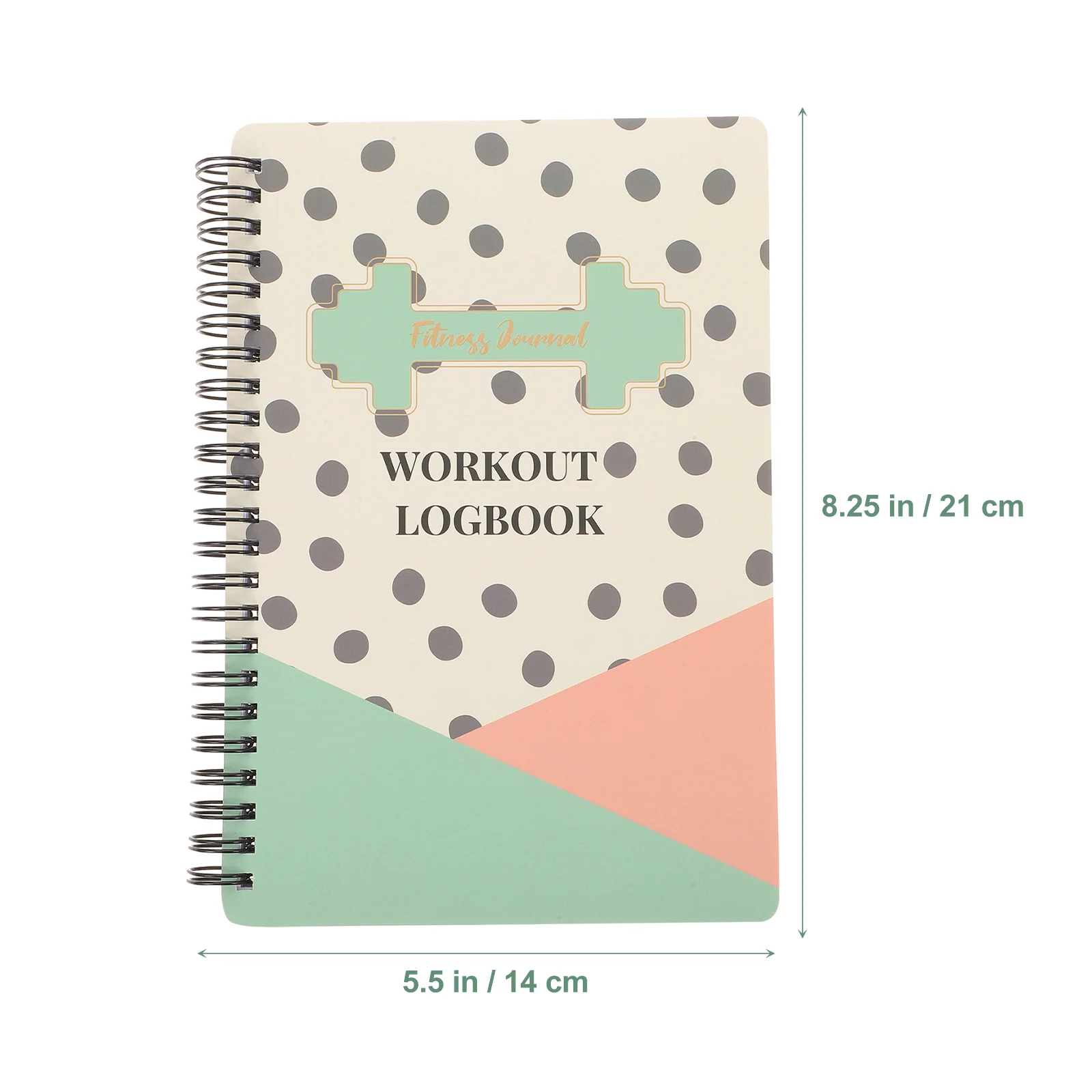 Fitness Journal Spiral Bound Workout Notebook Track Progress Monthly Checks Results Weekly Reviews Health Diary Exercise Planner