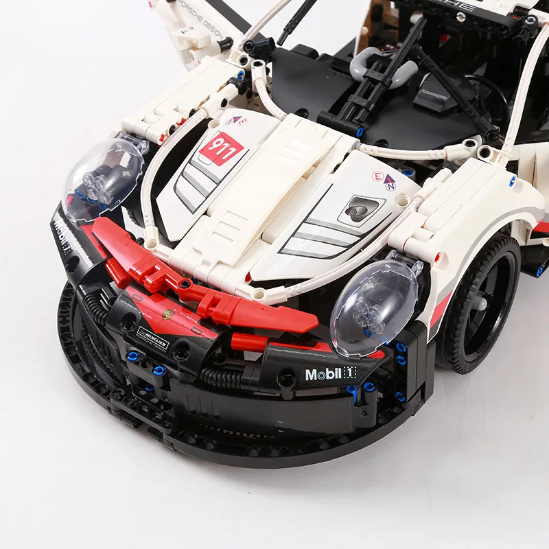 911RSR 1580PCS 1:10 Building Blocks Remote Control Car Classic Super Racing Model Toy Puzzle For Kids Childrens Birthday Gifts