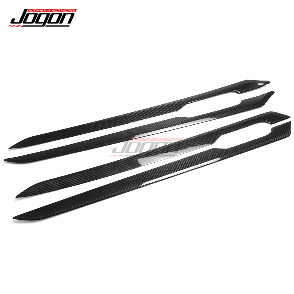 Dry Carbon Fiber For Volkswagen VW Golf 8 MK8 GTE GTI GTD R Rline 2020-2022 Interior Door Panel Sticker Car Door Styling Protect