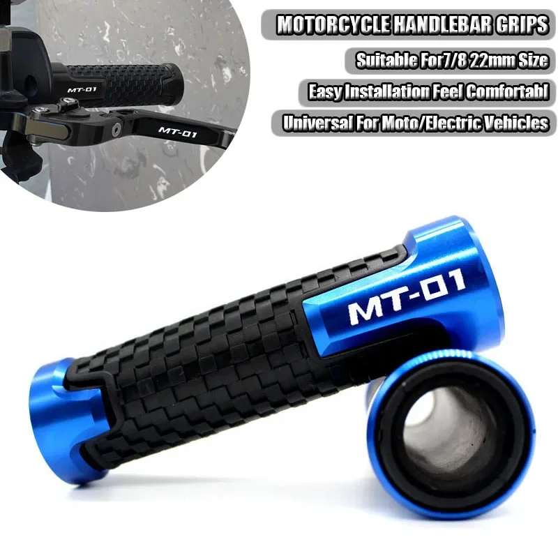 

Manillar aluminio antideslizante para motocicleta, empuñaduras Yamaha MT-01, 2004-2009,2005,2006 2007 MT01, MT 01, 2008 ", 22mm