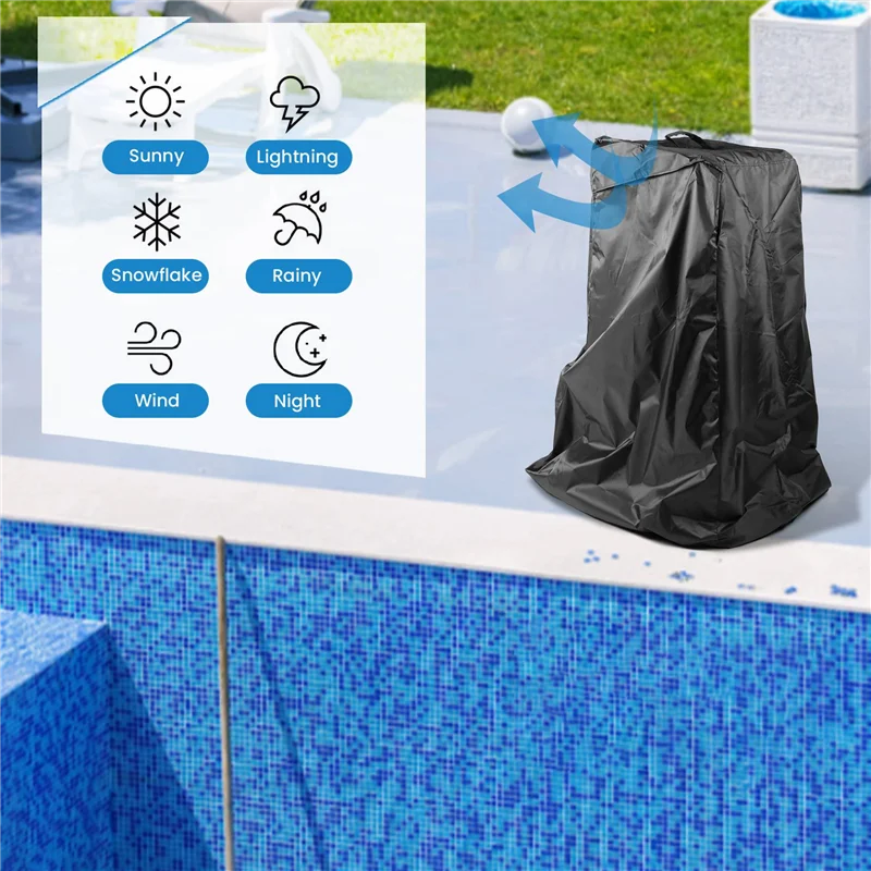 

AA50-Robotic Pool Cleaner Caddy Cover Fit For Dolphin Pool Cleaner Robot, Waterproof Pool Robot Cleaner Caddy Cover