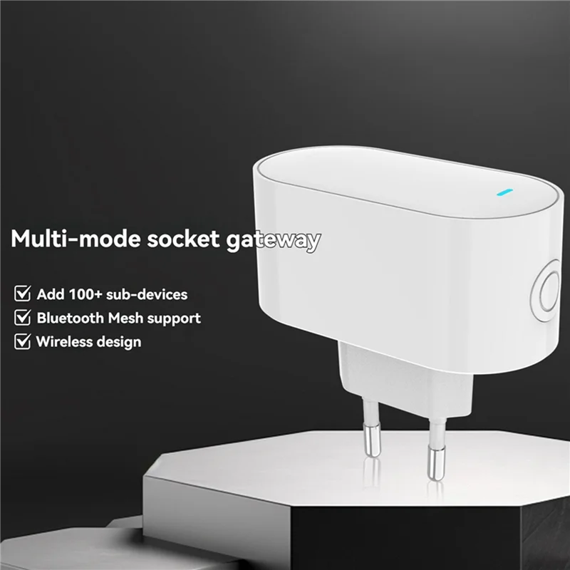 PHILE-2X Tuya Zigbee Gateway Hub Multi-Mode Zigbee Gateway Bridge Bluetooth Mesh Hub For Smart Home Automation EU Plug