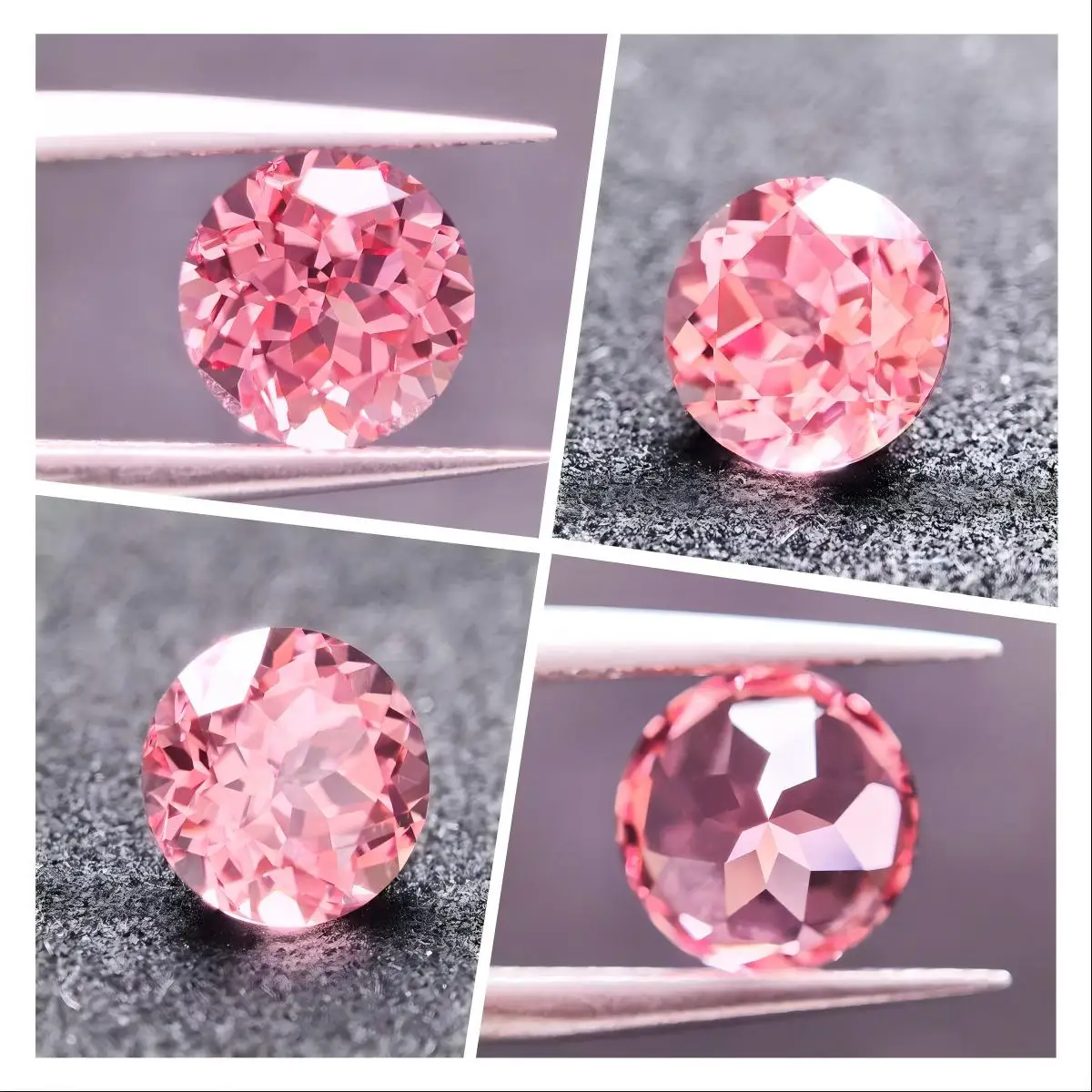 

Round Shape Red Lotus Orange Fire Lotus Yellow Color Lab Grown Sapphire for Diy Charm Jewelry Making with Certificate Wholesale