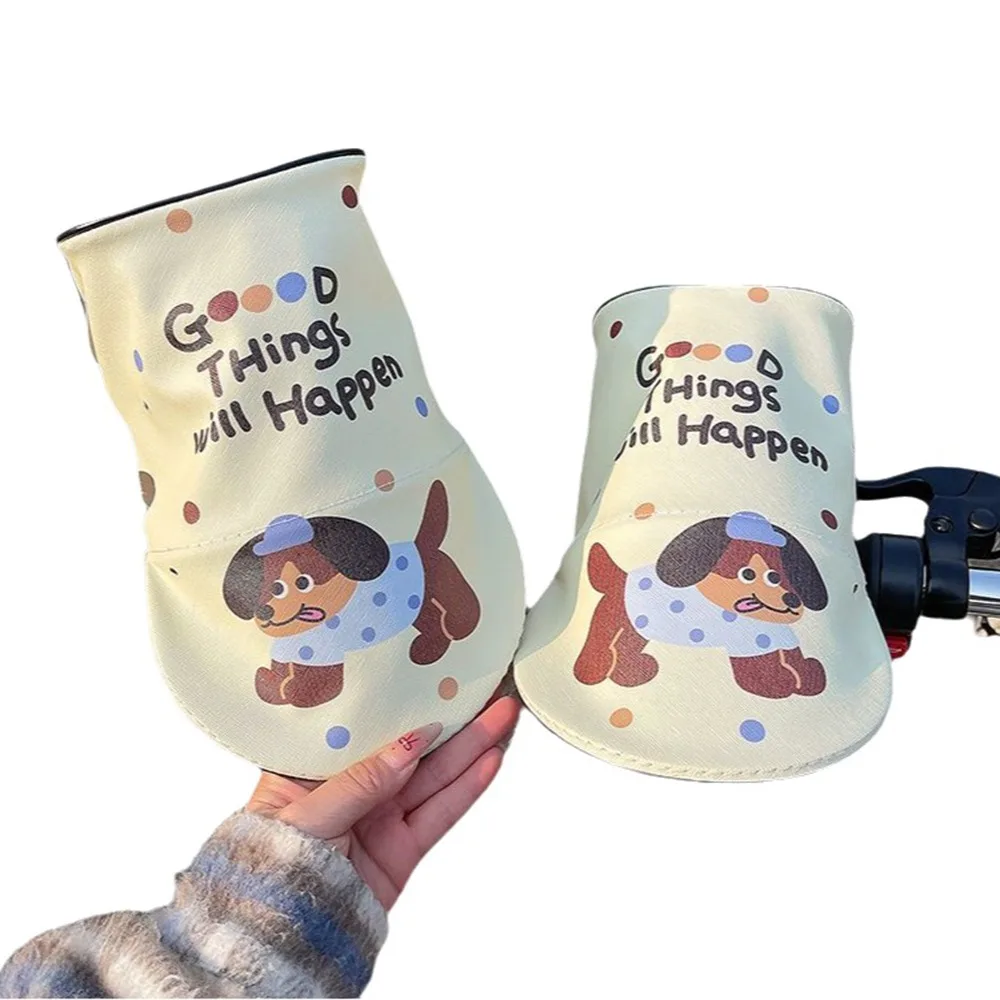 

3D Design Motorcycle Handlebar Gloves Sun Protection Breathable Scooter Sunshade Cover Cute Comfortable Bike Grip Mittens
