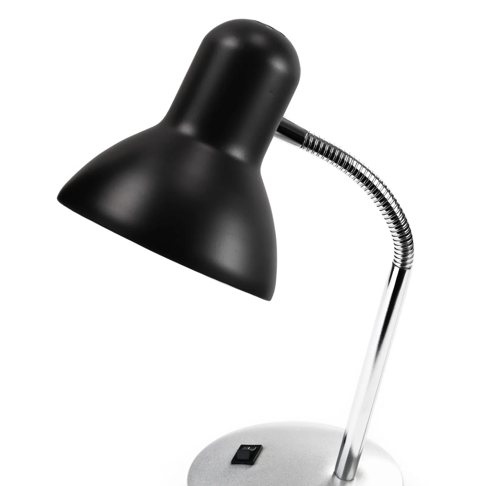 4pcs Table Lamp Shade Black Metal Desk Lampshade Replacement Industrial Vintage Light Cover For Study Office Bedside Task