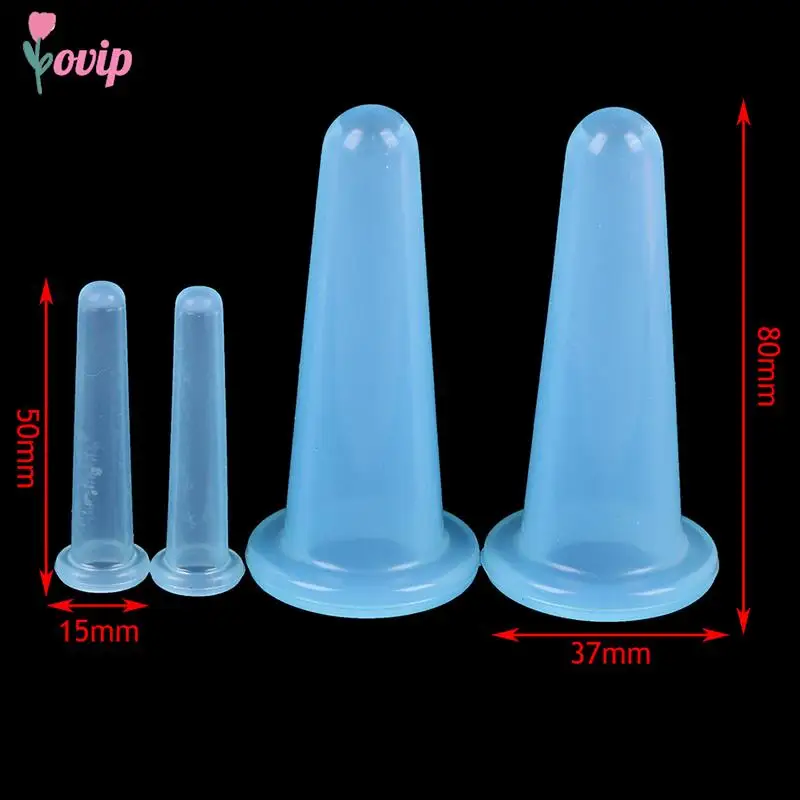 4 pcs vacuum cupping cans for massage ventosa celulitis suction cup chinese suction cups face neck massage cans anti cellulite