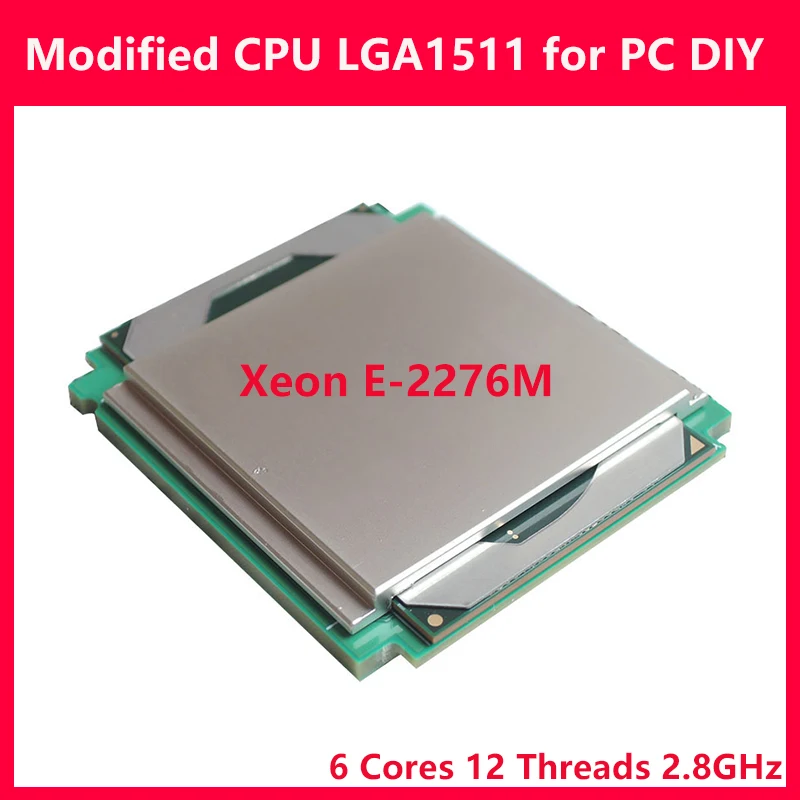 Geändert CPU XEON E-2276M SRFCK Kaffee See 6C 12T 2,8 GHz Prozessor LGA1151 Desktop für PC DIY