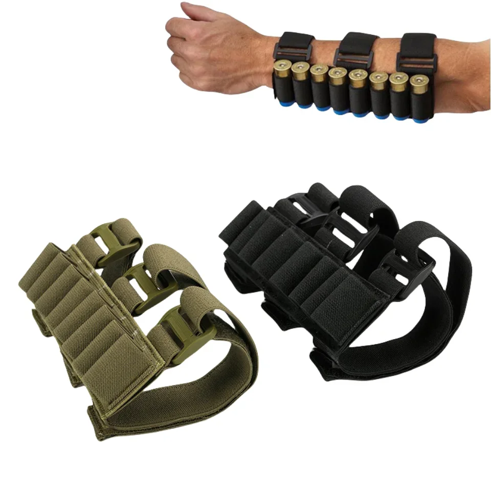 

Tactical 8-round rifle stock ammunition carrier 12/20 caliber shotgun holder arm bag hunting Mag bag