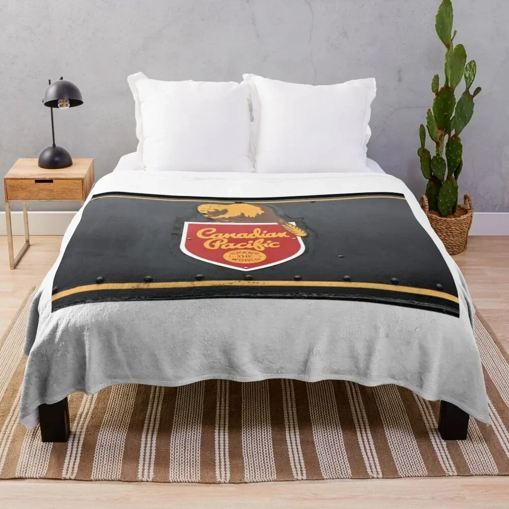 

Canadian Pacific Logo Throw Blanket Year Round Soft Comfortable Blanket for Home