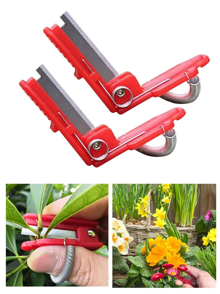 2pc Thumb Knife Vegetable-Garden Pruner Picking Device Fruit Harvesting Picking Tool For Farm Orchard Garden Vegetable Separator