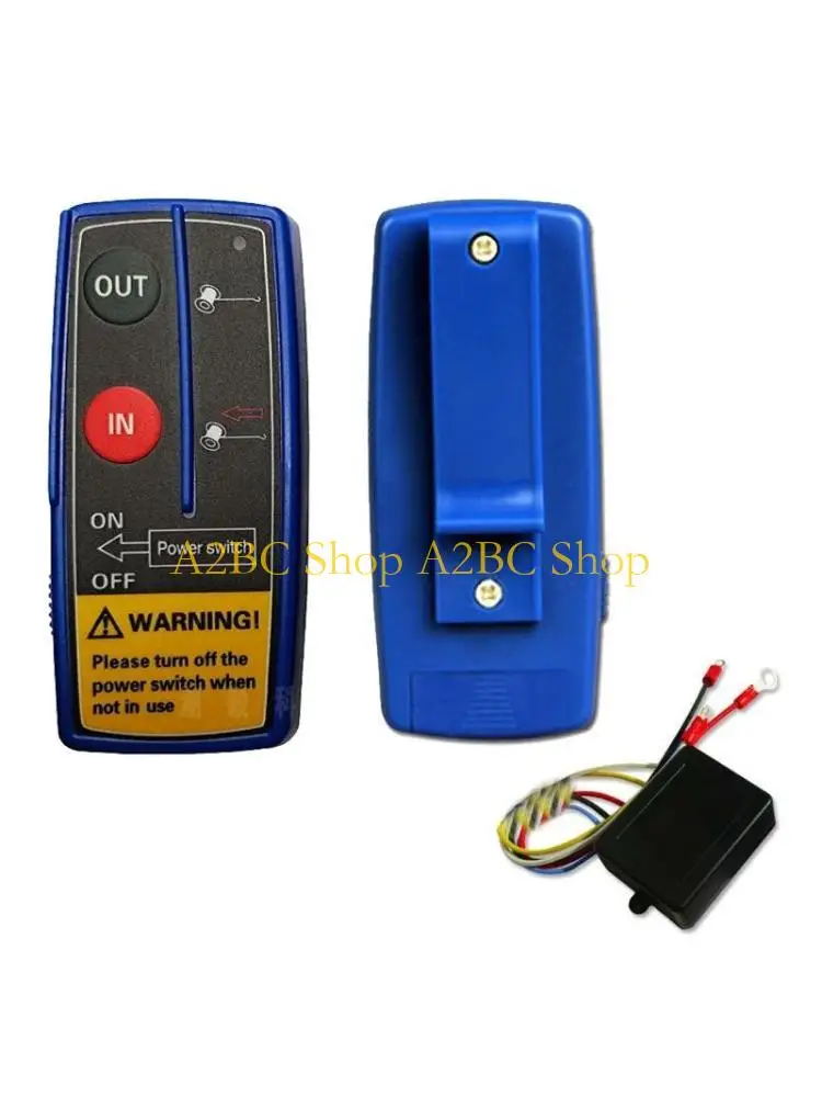 A2BC 12V-24V Recovery Wireless Electric Digital Winch Remote Control for Truck ATV SUV Trucks Handset Switch Controller