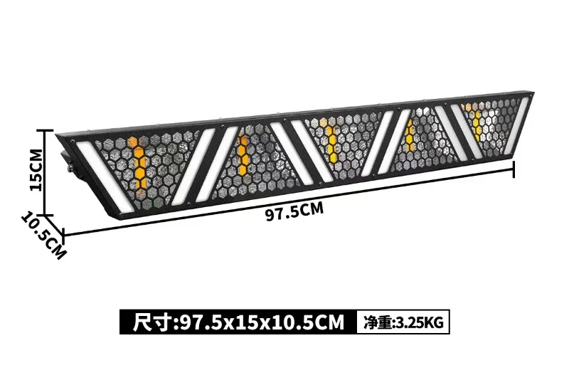 aicpose 5x60W Retro-Lichtleiste mit RGB-Zusatzlicht für Bühneneffekte, geeignet für DJs und Nachtclubs – Detail 2