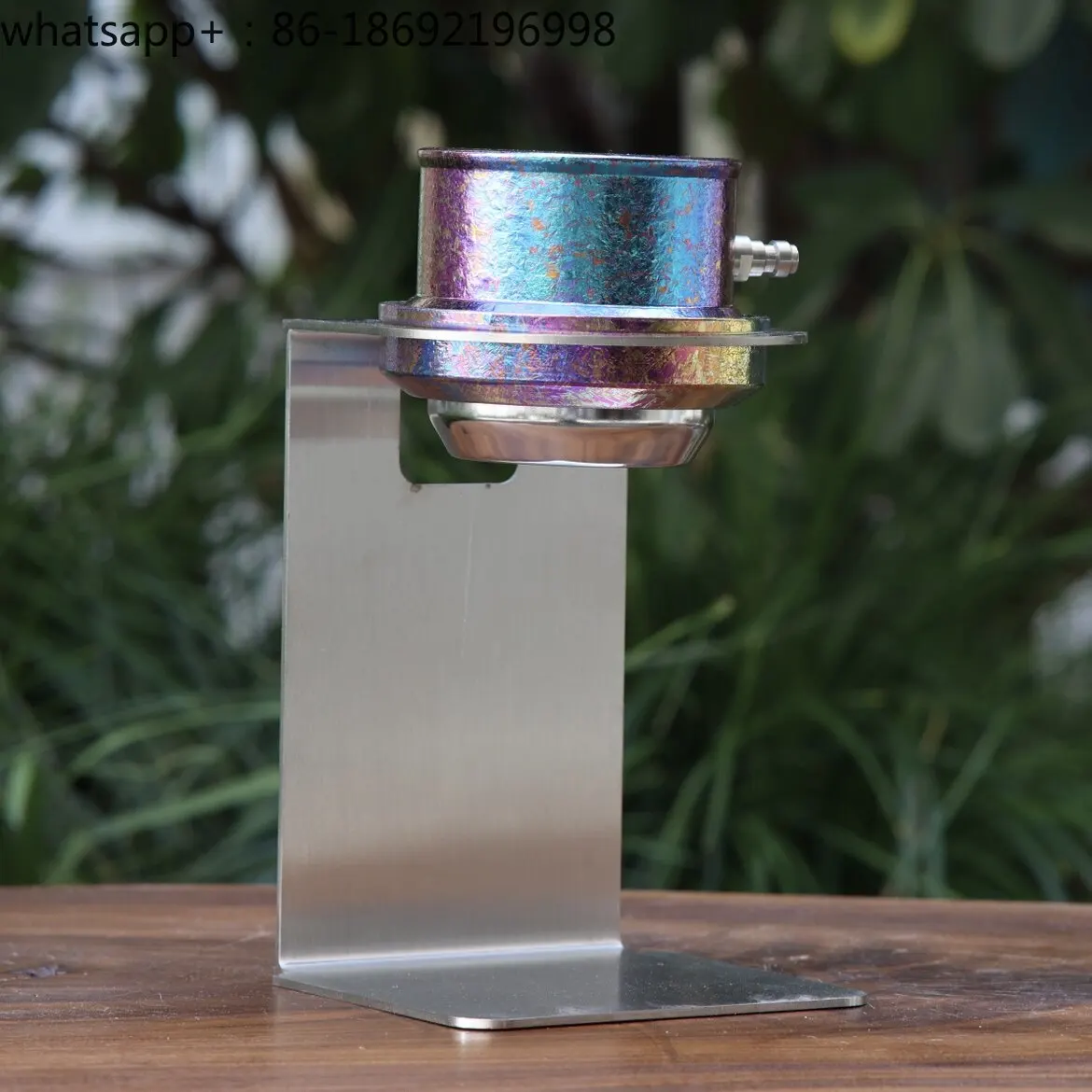 Pure Titanium Pneumatic Coffee Machine Outdoor Camping Italian Extraction Controllable 9bar Pressure Relief