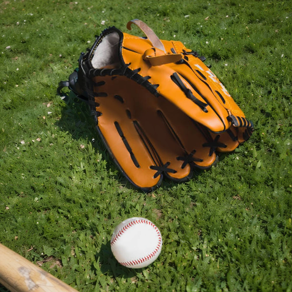 Baseball Glove Size 9.5/10.5/11.5/12.5 Softball Gloves PU Leather Softball Practice Equipment Baseball Mitts for Kids Adults