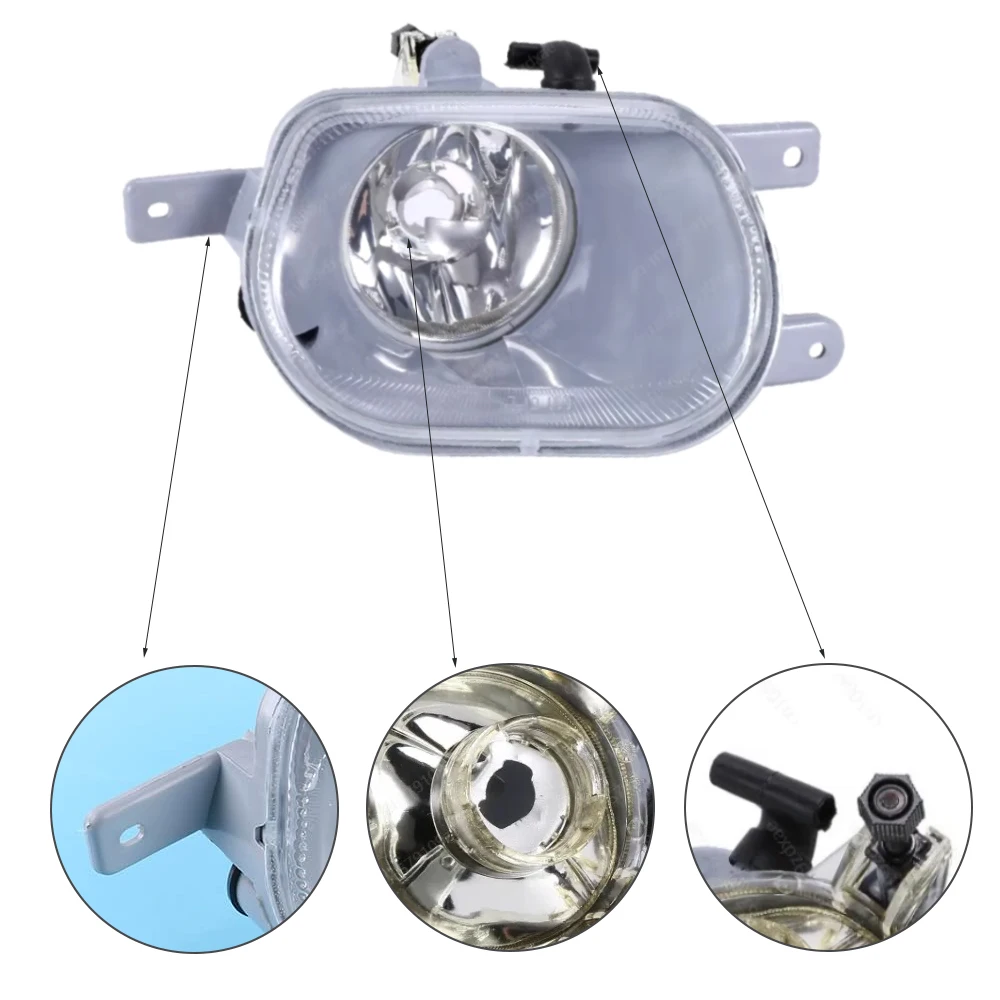 For Volvo XC90 2002-2013 PC and PP Front Fog Light Cover  31111183 31111182 Headlight Driving Lamp No Bulb