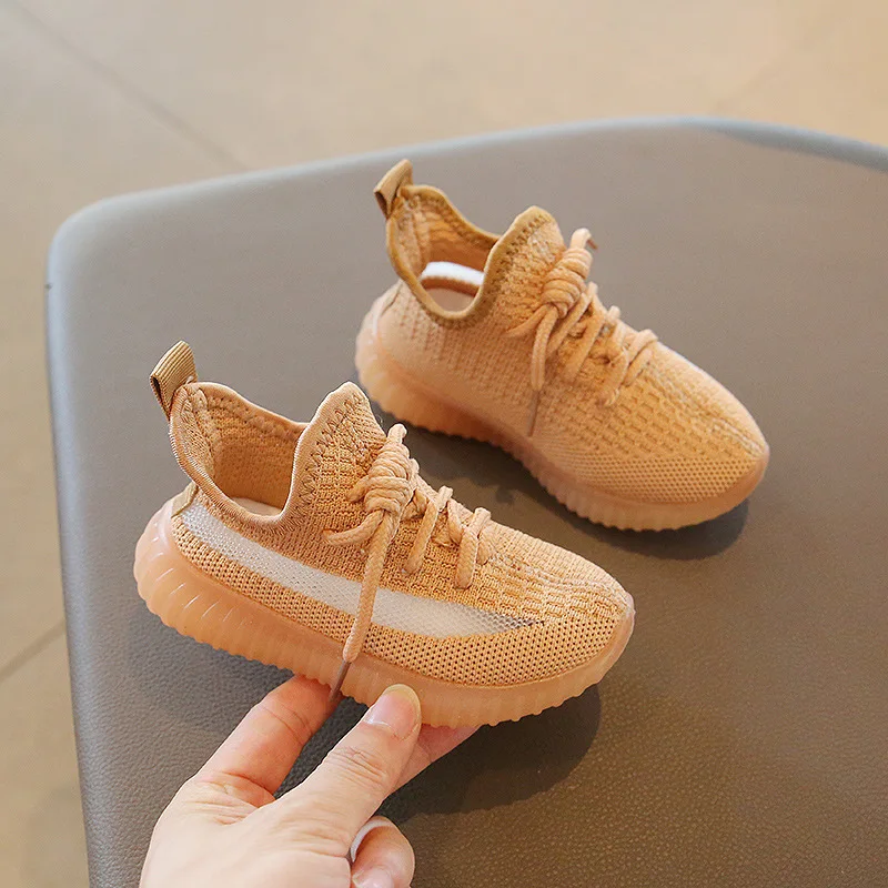 

Children's sports shoes 2025 Spring and Autumn boys' coconut shoes new girls' casual mesh shoes breathable baby white shoes sing