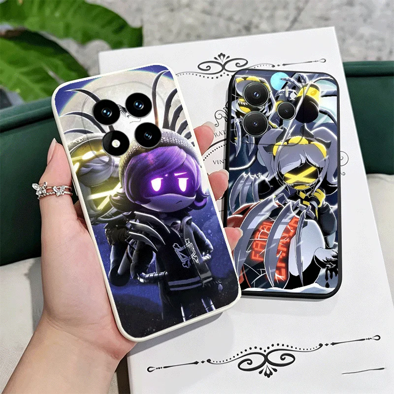 M-Murder D-Drones Game Soft Phone Case For Xiaomi Redmi Note 12 13 14 15 Pro Plus + 12S 11S 4G 11T 5G Black White Couple Cover