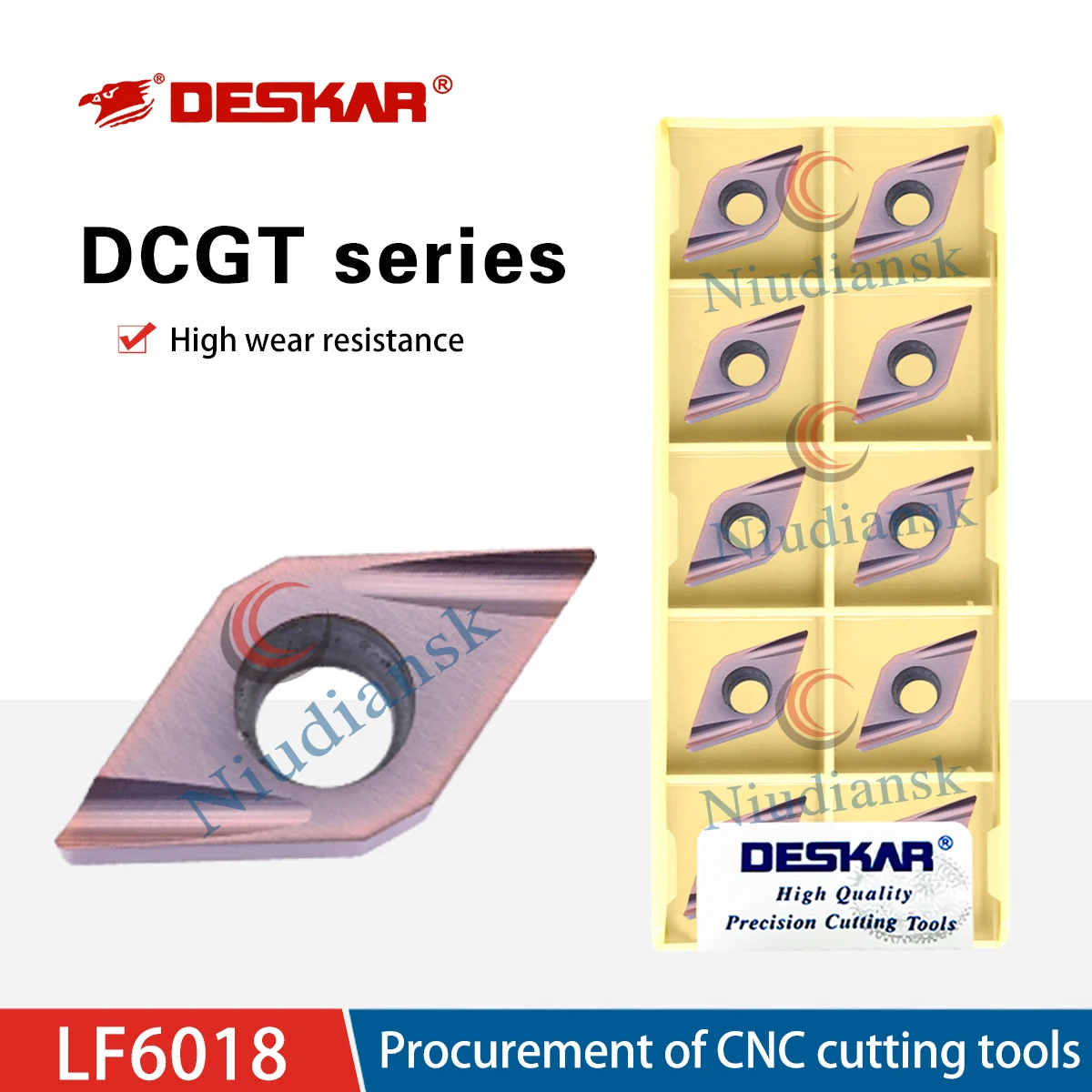 

DCGT11T302R-U DCGT11T304L-U DCGT070202R-F DCGT070204L-U LF6018 CNC Lathe Heart Moving Machine Blades Processing Stainless Steel