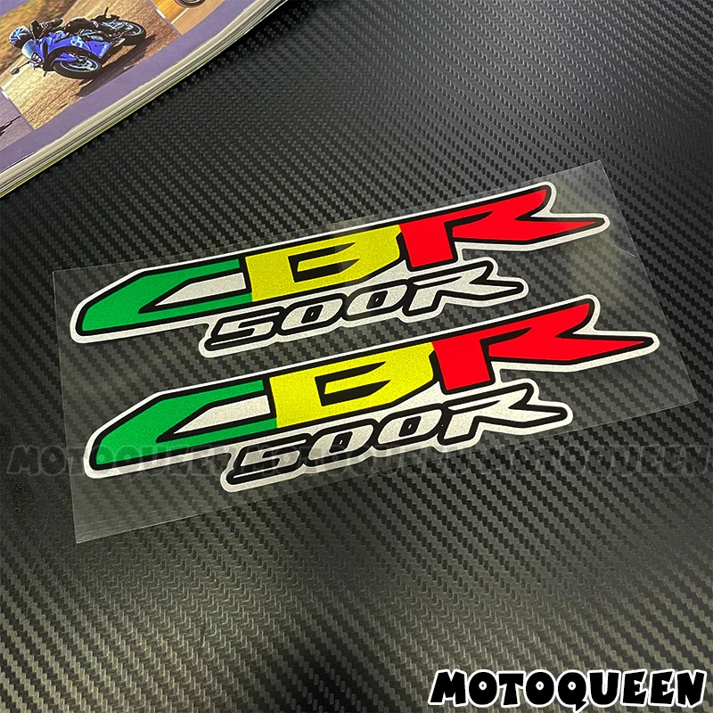 Motorbike Motorcycle Tank Pad Helmet Shell Wind Side Cover Box Decor Label Logo PVC Decals Stickers for Honda CBR500R CBR 500R