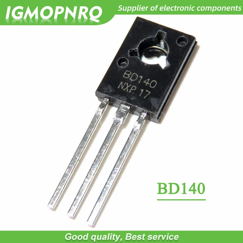 50pcs BD140 D140 TO-126 PNP 1.5A 80V  NPN Epitaxial  Triode Transistor new original