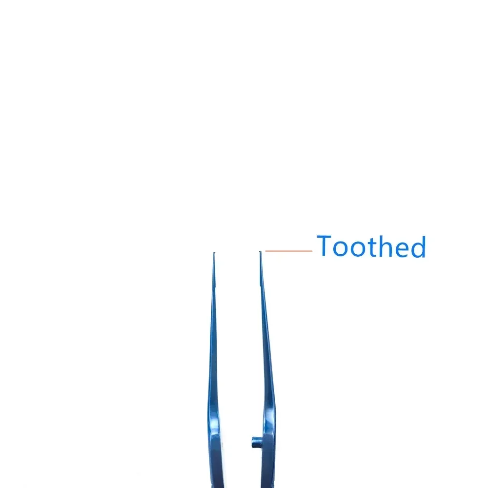Titanium Ophthalmic Colibri Beaked Fine Pierse Tips Tying Forcep with Platform Eye Surgical Instrument Toothed Forceps